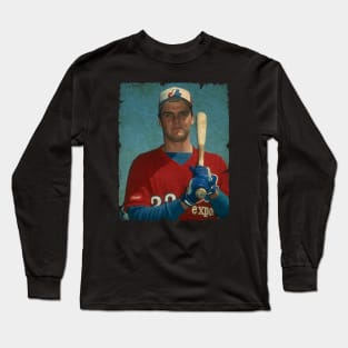 Larry Walker in Montreal Expos Long Sleeve T-Shirt